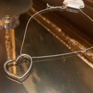 Silver Open β₯οΈ Heart Necklace